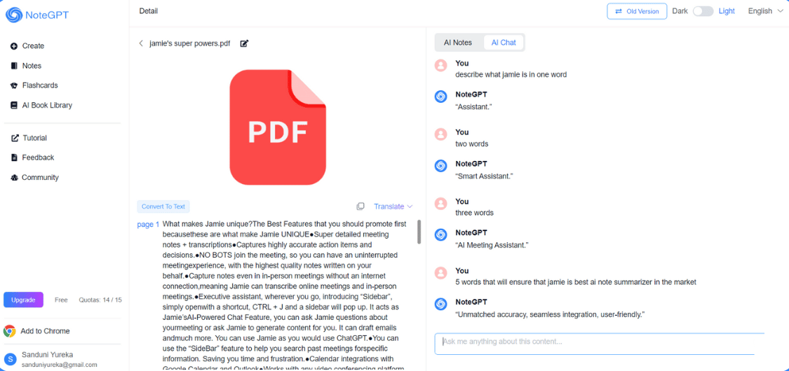 100 GB of secure space in NoteGPT